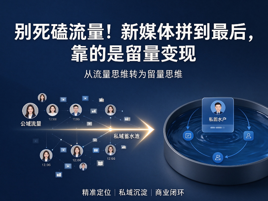 新媒体运营的残酷真相：别再死磕流量了，搞懂“留量”才能活下去